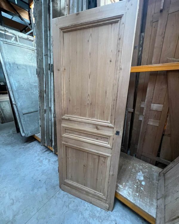 Haussmann-style stripped cupboard door 85x226cm