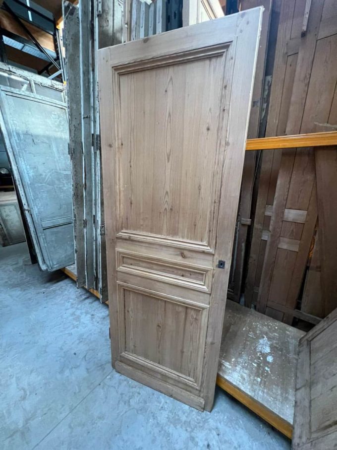 Haussmann-style stripped cupboard door 85x226cm