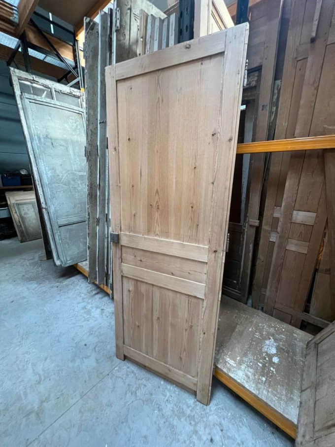 Haussmann-style stripped cupboard door 85x226cm