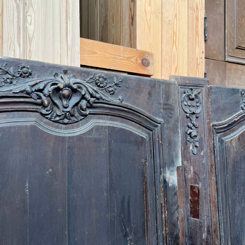 Louis XV style oak panelling, 10m linear