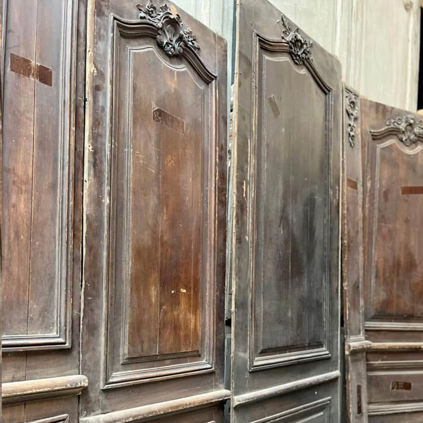 Louis XV style oak panelling, 10m linear