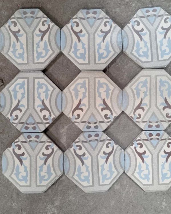 Tomettes octogonales 12m²