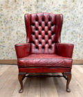 Fauteuil chesterfield Rouge
