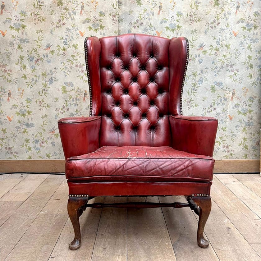 Fauteuil chesterfield Rouge