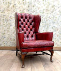 Fauteuil chesterfield Rouge