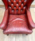 Fauteuil chesterfield Rouge