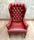 Fauteuil chesterfield Rouge