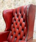 Fauteuil chesterfield Rouge