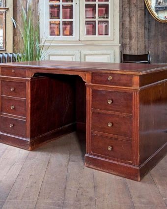 Leather-topped desk