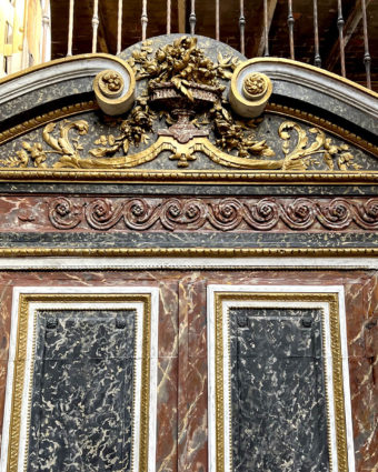 Napoleon III style decorative door in imitation marble