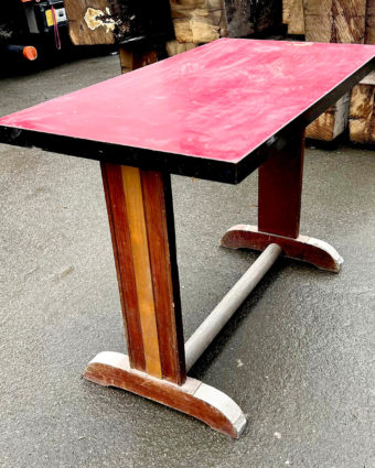 Table formica rouge 4 personnes