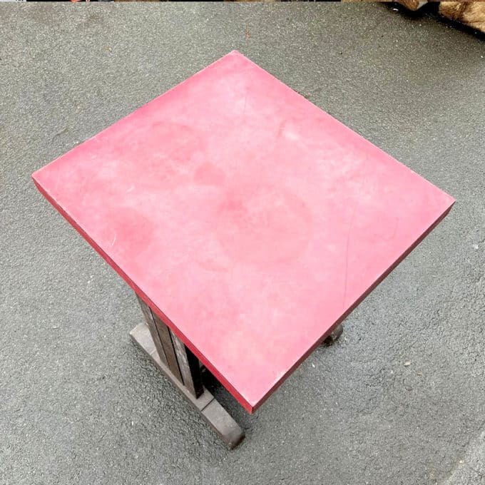 Table formica rouge 2 personnes