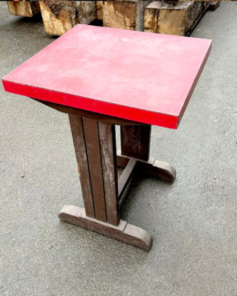 Table formica rouge 2 personnes