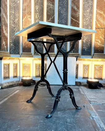 table with marble top 2 persons