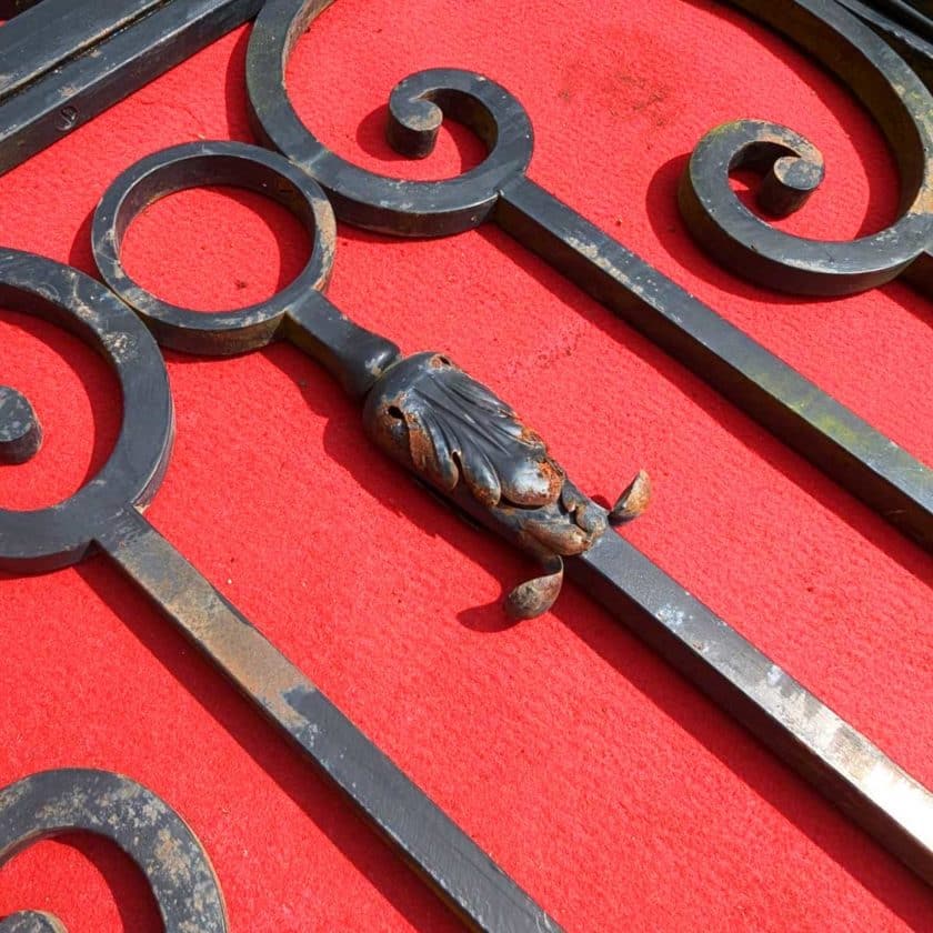 Wrought iron gate details