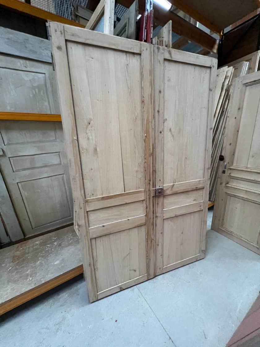 Pickled double cupboard door 146x228cm