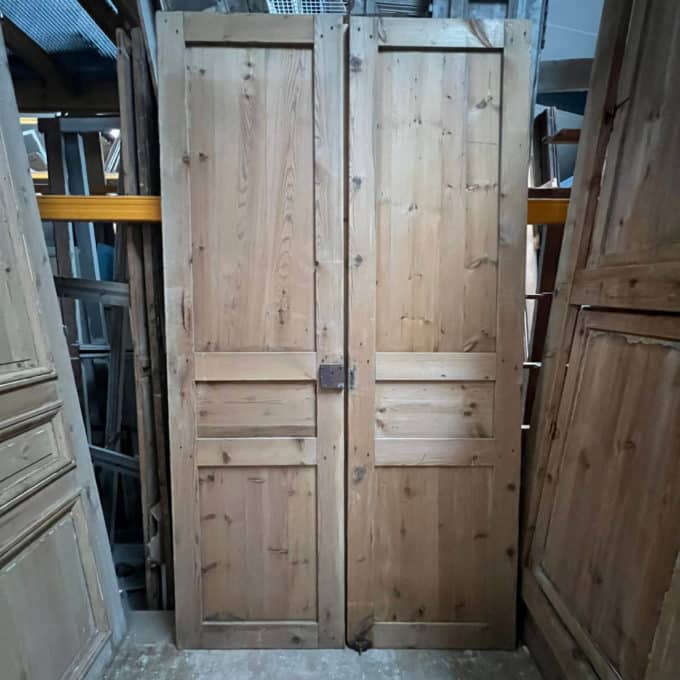 Pickled double cupboard door 120x218cm