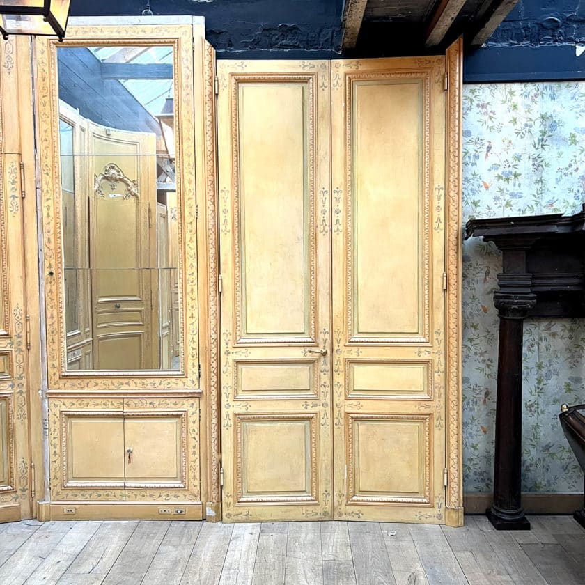 Louis XV style fir woodwork doors