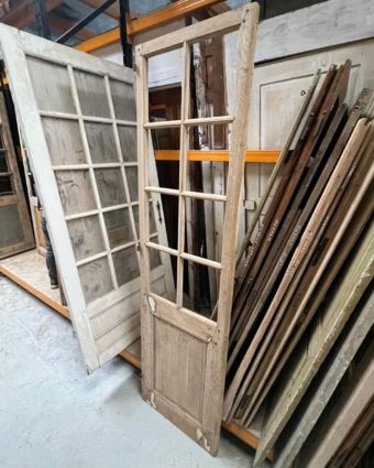 Porte vitrée décapée 69x240cm