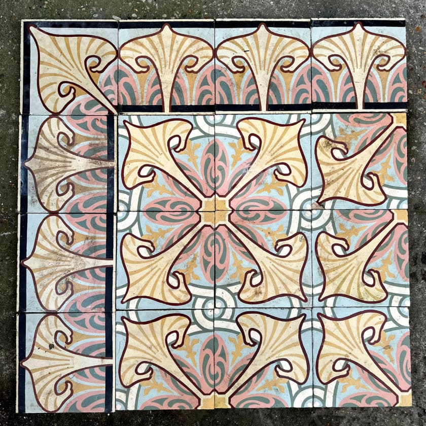 Carreaux de ciment art nouveau 11,6m²