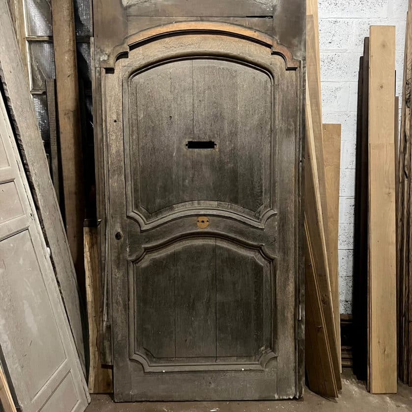 Large oak entrance door