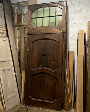 Large oak entrance door