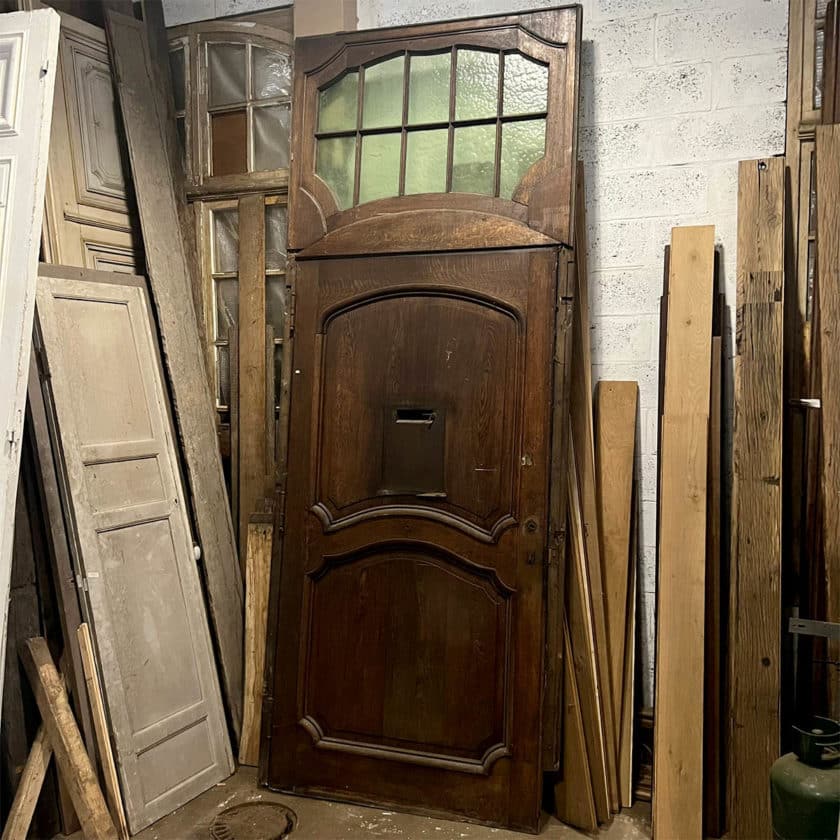 Large oak entrance door