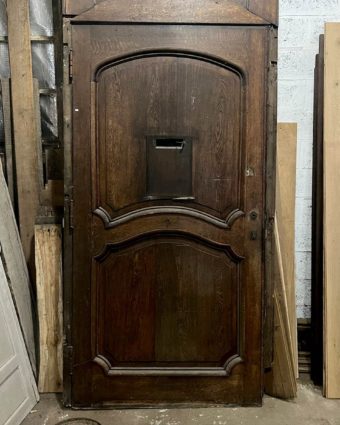 Large oak entrance door