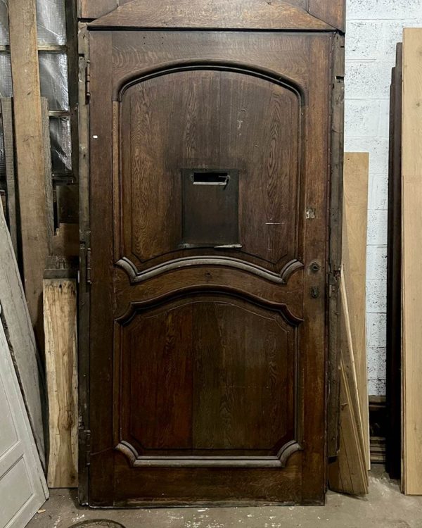 Grande porte d'entrée en chêne
