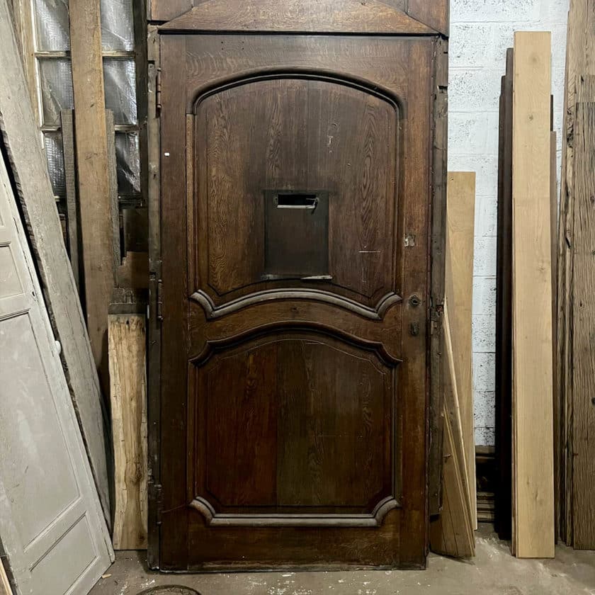 Large oak entrance door