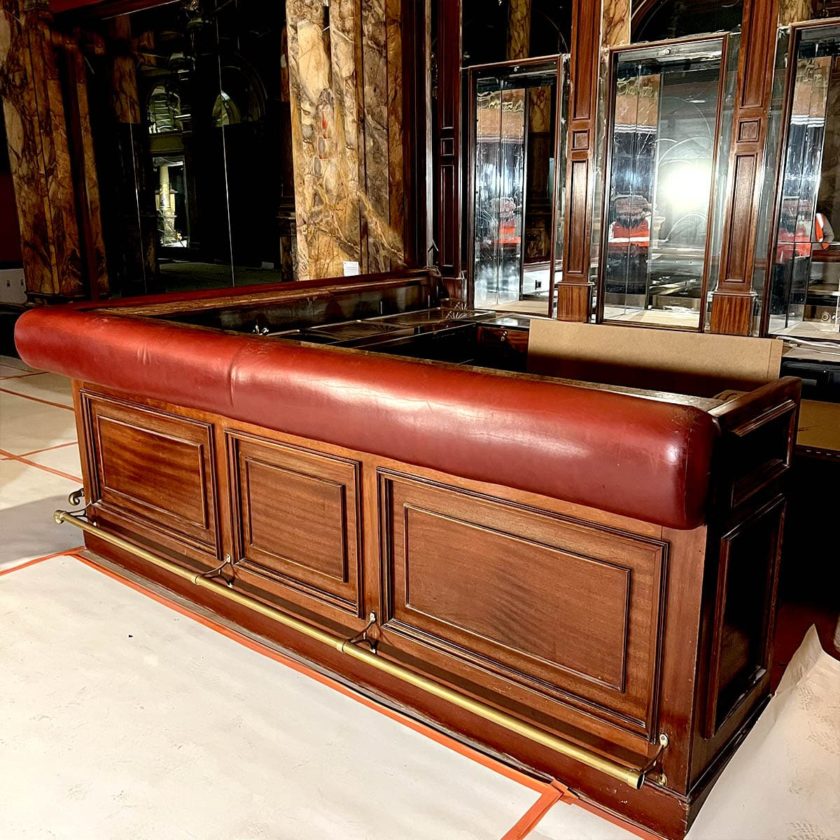 Solid mahogany top bar