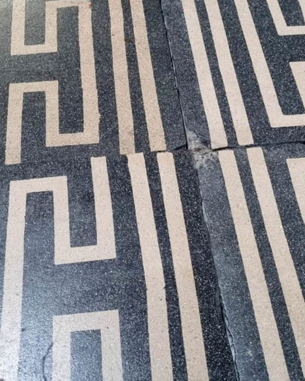 Cement tile frieze, 7m linear