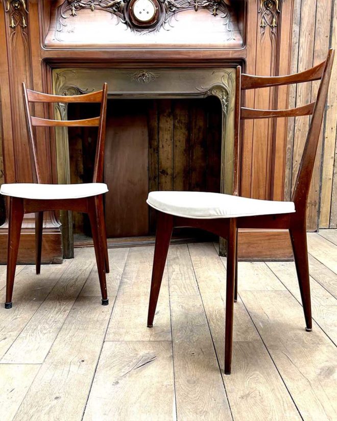 Six Scandinavian chairs