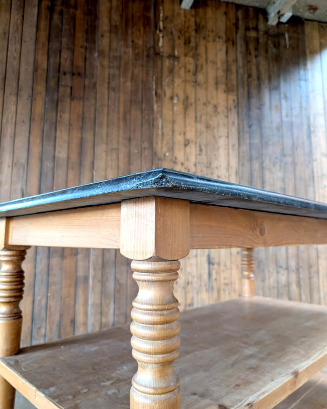 Mahogany corner store counter