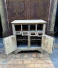 Ancien frigo en chêne décapé