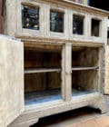 Ancien frigo en chêne décapé