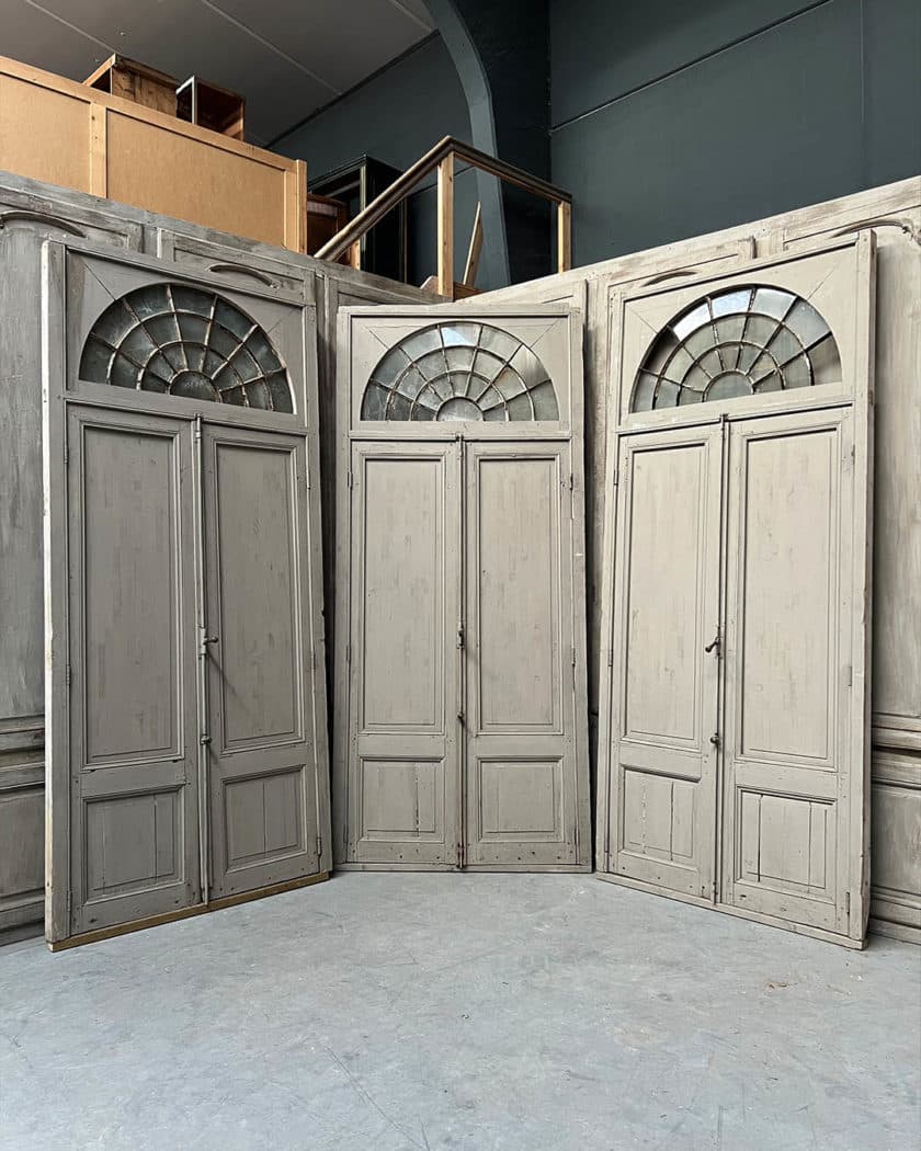 Set of double orangery doors with frame