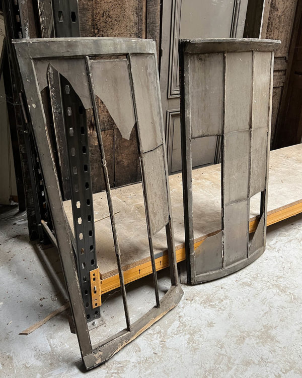 Paire de fenêtres incurvées 61x128cm