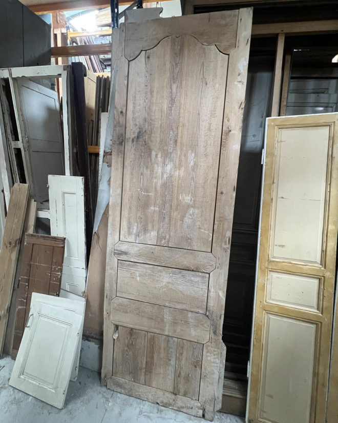Panneau de boiserie décapée 99x272 cm