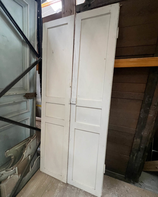 Double porte de placard 93x214 cm