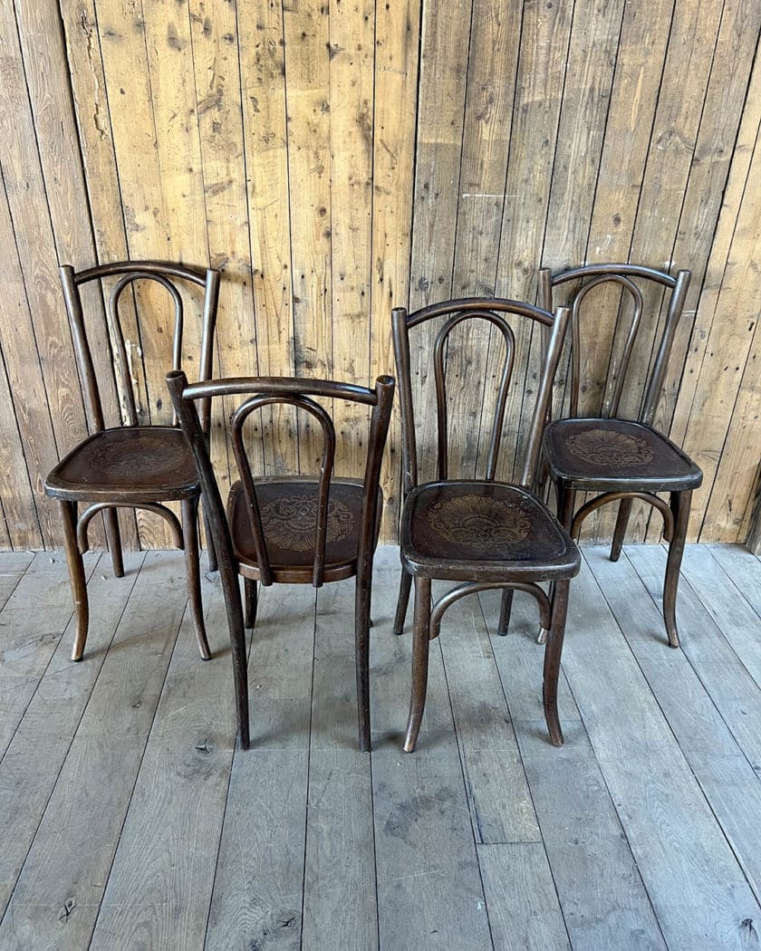 Lot de 4 chaises de bistrot