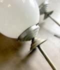 Paire de suspension en opaline