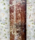 Paires de colonnes de scène en bois peintes en faux marbre et d'après l'Antique