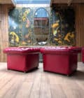 Salon Chesterfield rouge