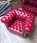 Salon Chesterfield rouge
