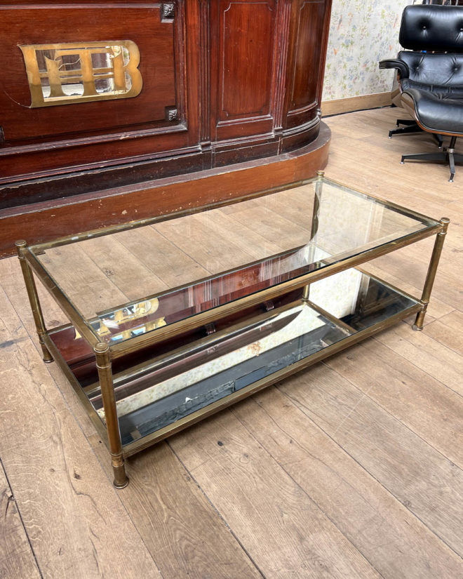 Table basse en laiton de Roche bobois, Circa 1970