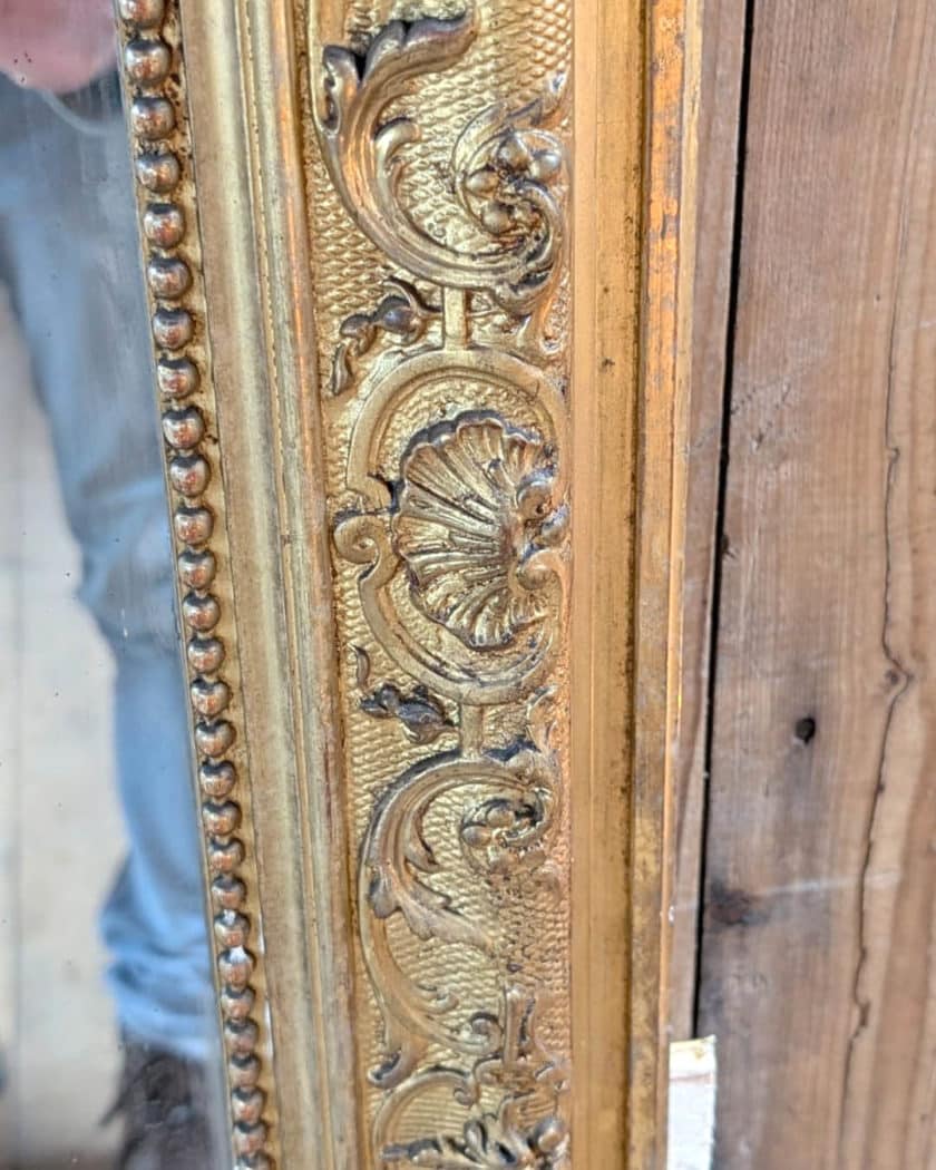 Gilded wood trumeau in the Louis XIV style