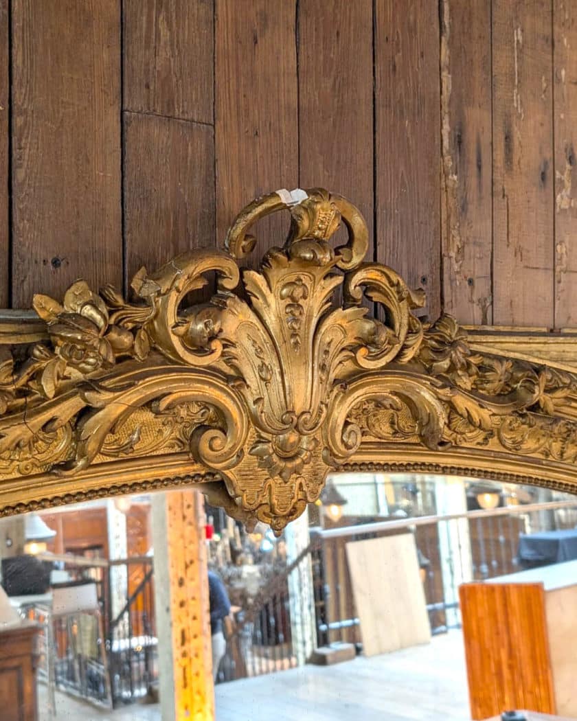 Gilded wood trumeau in the Louis XIV style