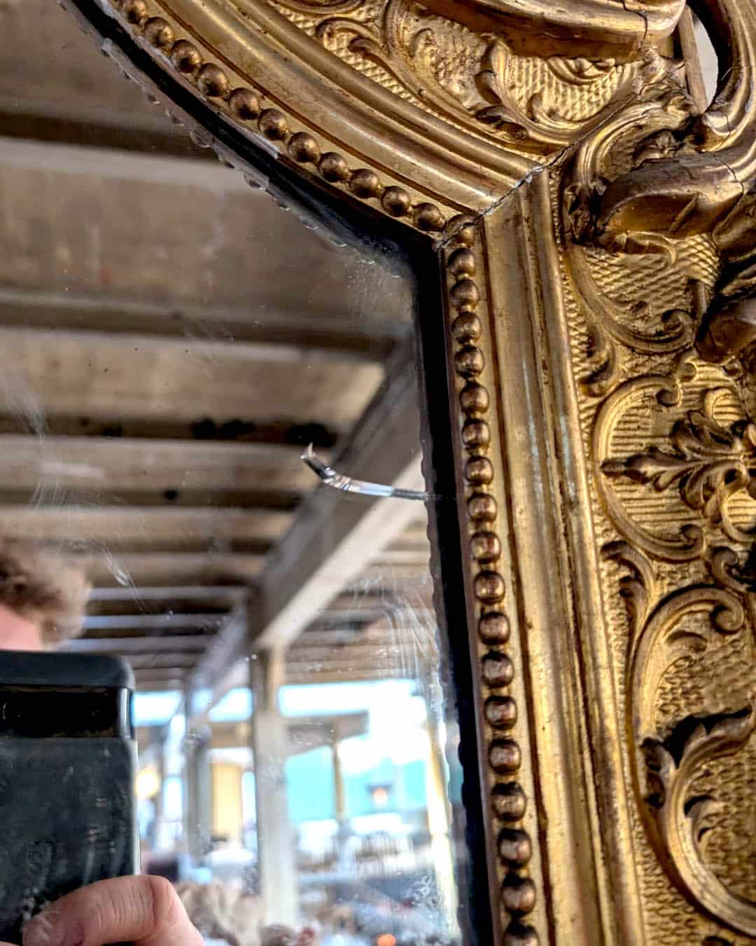 Trumeau en bois doré de style Louis XIV zoom