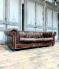 Canapé Chesterfield Marron 1
